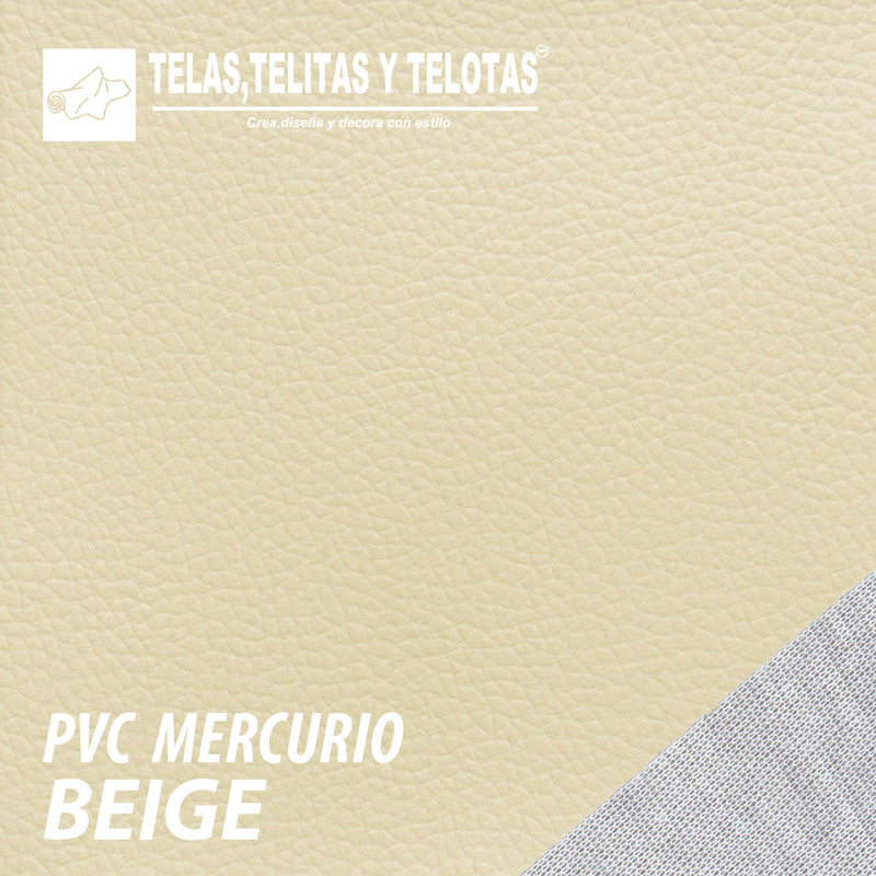 PVC MERCURIO BEIGE / Rollo de 40 Mts.